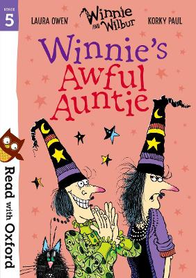 Cover: Read with Oxford: Stage 5: Winnie and Wilbur: Winnie's Awful Auntie