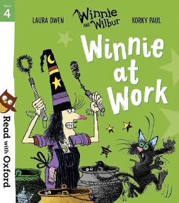 Cover: Read with Oxford: Stage 4: Winnie and Wilbur: Winnie at Work