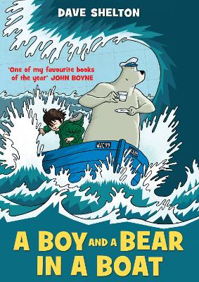 Image of A Boy and a Bear in a Boat