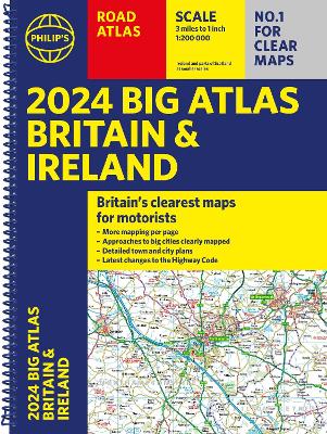 Cover: 2024 Philip's Big Road Atlas Britain & Ireland