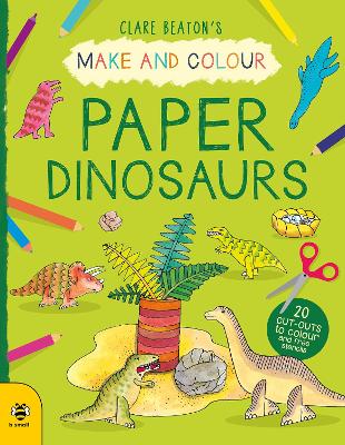 Cover: Make & Colour Paper Dinosaurs